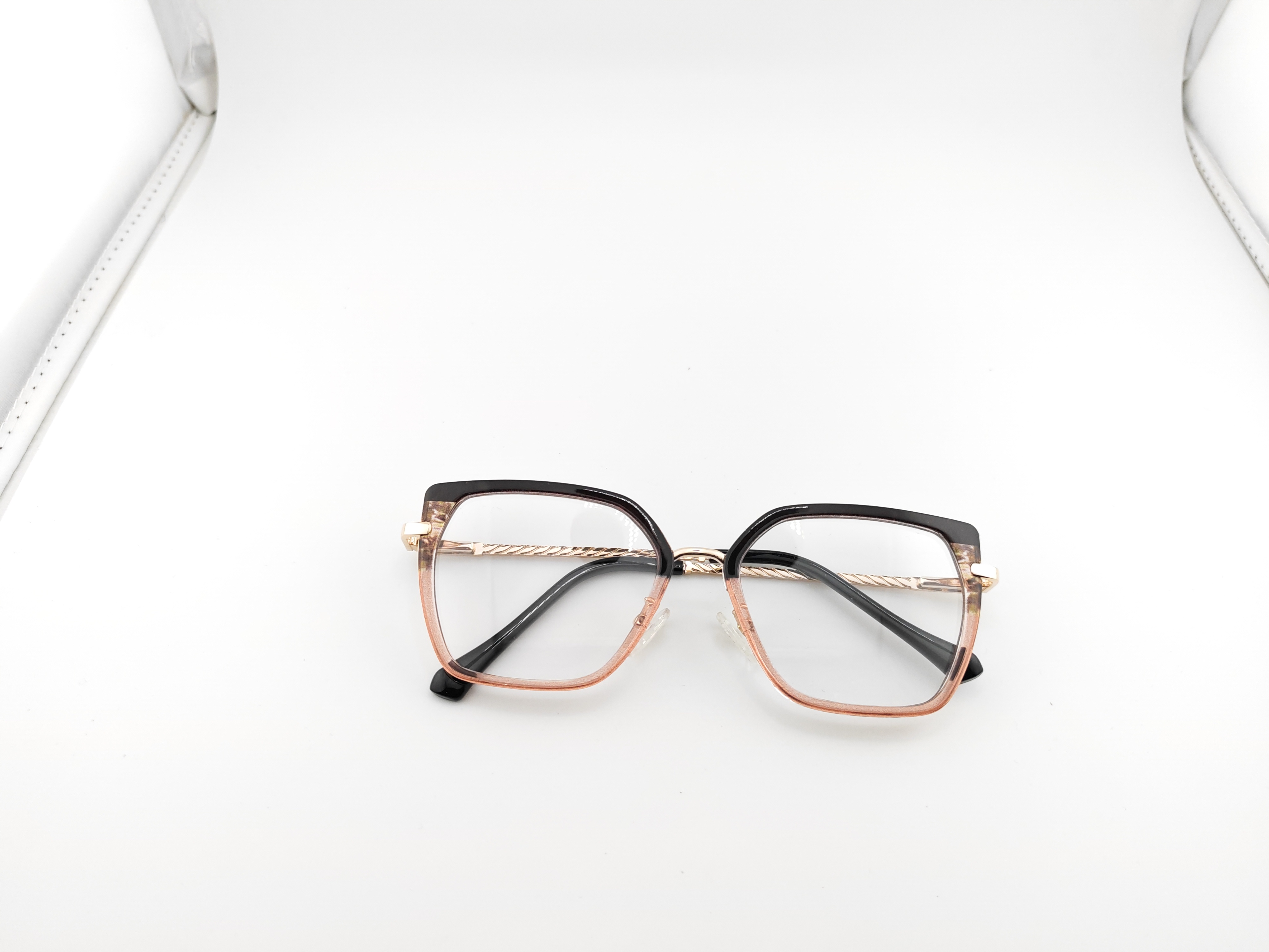 Vue miniature 5 de vunette signature - carré métal noir & beige